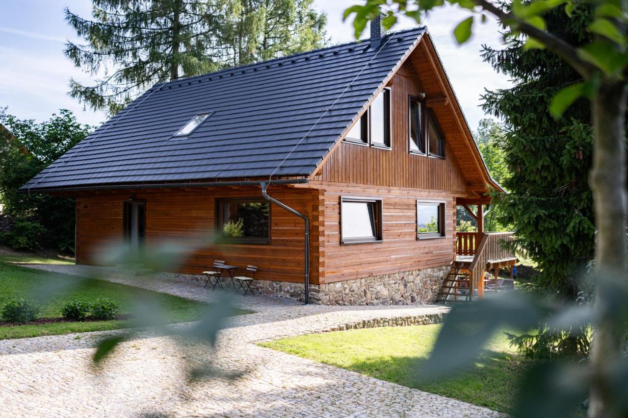 Villa Moderni Sumavska Roubenka S Vyhledem Na Boubin Vimperk Exterior foto