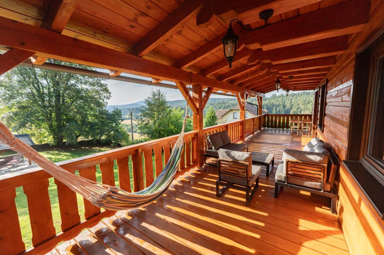 Villa Moderni Sumavska Roubenka S Vyhledem Na Boubin Vimperk Exterior foto